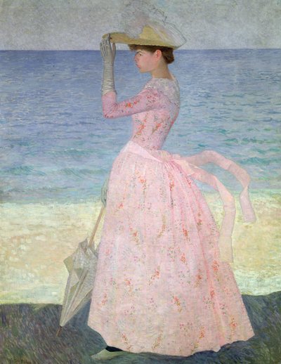A mulher com um guarda-sol de 1890 de Aristide Maillol